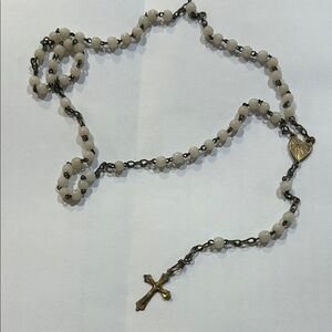 Vintage Silver tone Rosary Beads